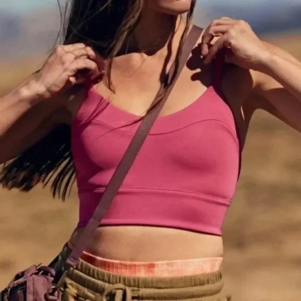 Free People Beat The Heat Reversible Sports Bra Wild Raspberry Fig NWT Sz XS